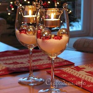 Dollar store Tea Light Christmas Decorations