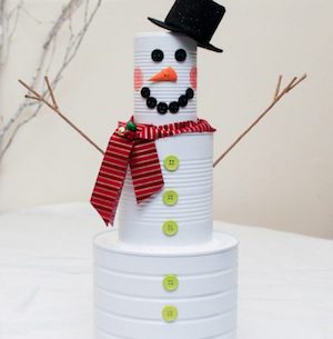 Tin Can Snowman 