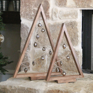 DIY Christmas Ornament Tree wood craft 