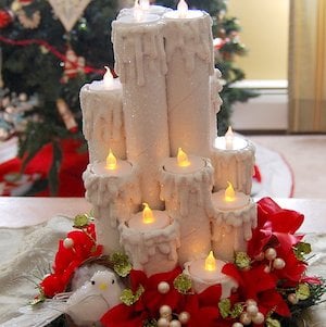 Christmas Table Candle decoration