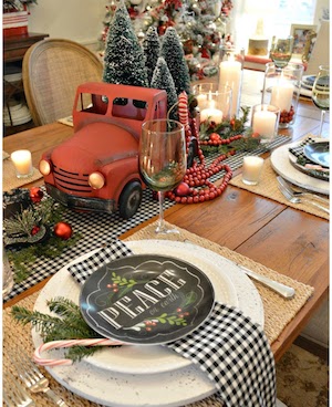 Mesa de Navidad Country Farm