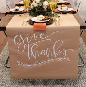 Give Thanks Table Runner