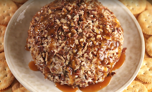 Caramel Apple Cheese Ball Thanksgiving Appetizer