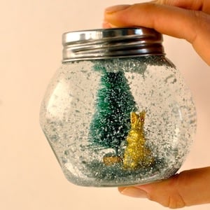 DIY Glitter Globe