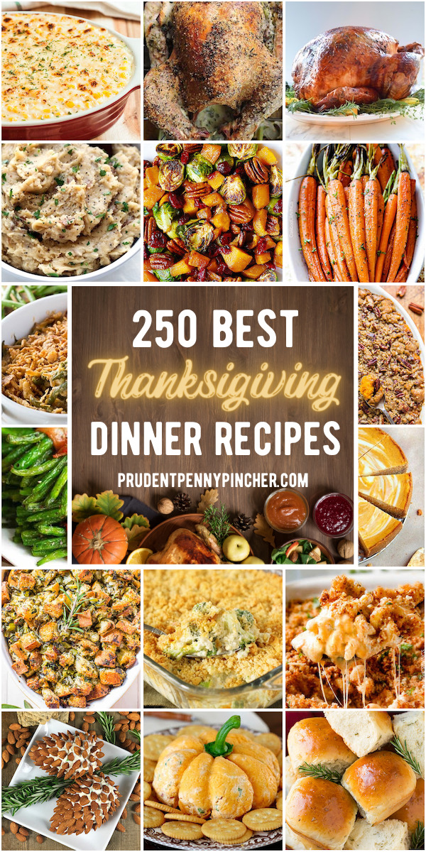 250 Best Thanksgiving Recipes - Prudent Penny Pincher