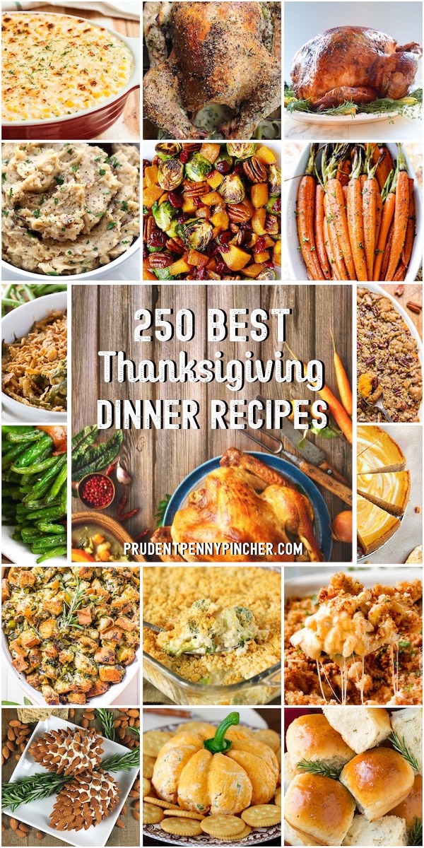 250 Best Thanksgiving Recipes - Prudent Penny Pincher