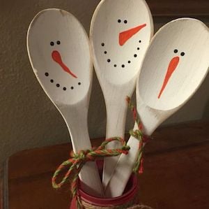 snowmen spoons