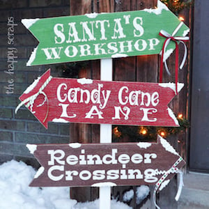 DIY Christmas porch Sign