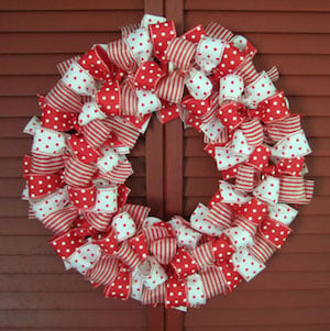 Christmas Ribbon Wreath 