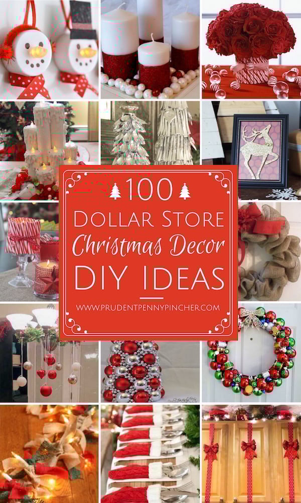 100 Dollar Store Christmas Decor DIY Ideas Prudent Penny 100 Dollar Store Christmas Decor DIY Ideas Prudent Penny