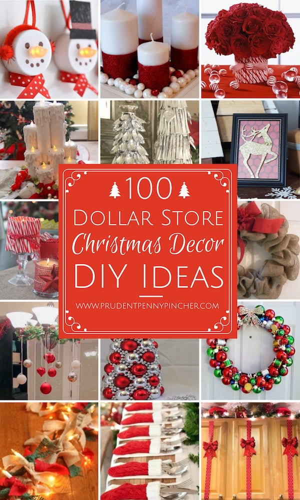 100 Dollar  Store  Christmas  Decor  DIY Ideas  Prudent Penny 