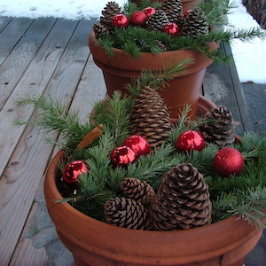 Terra Cotta Christmas Decoration