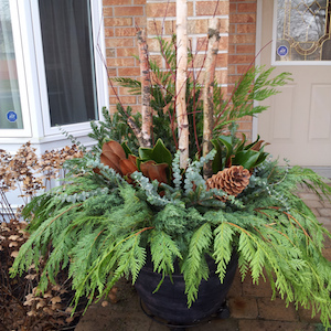 outdoor Holiday Planter 