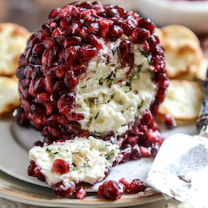 Pomegranate Cheeseball