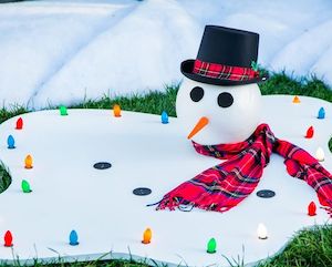 DIY Melted Snowman