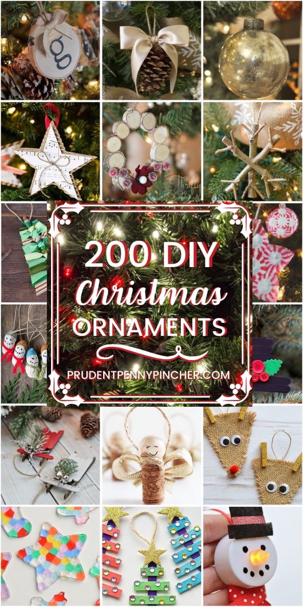 200 Homemade DIY Christmas Ornaments - Prudent Penny Pincher