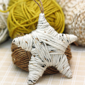 Yarn Wrapped Star Ornament 