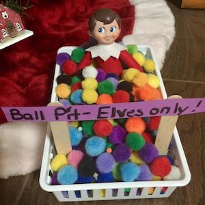 Ball pit Elf on the Shelf Idea