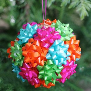 mini Gift Bow Ornament