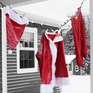 Hanging Santa Suit