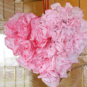 Coffee Filter Heart-Shaped Wreath Dollar Tree Valentine Decoration