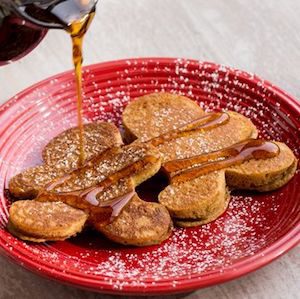 Gingerbread Men shaped Pancakes