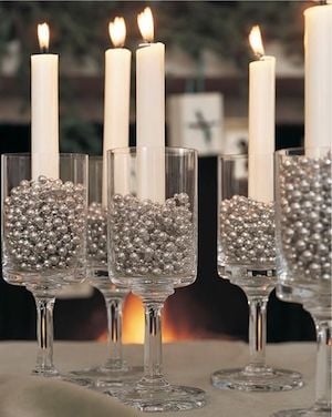 New Year's Eve Candle Centerpieces f