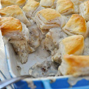 Biscuits and Gravy Casserole