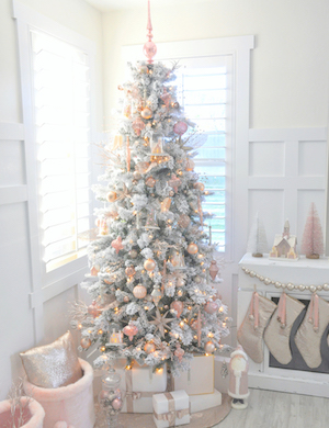 Blush Pink Vintage-Inspired Tree 