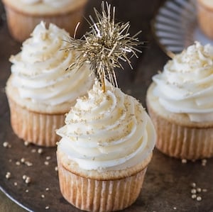 Easy Champagne Cupcakes