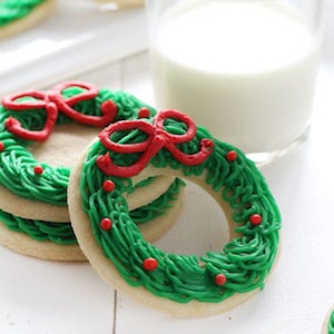 Sugar Cookie Christmas Wreath 