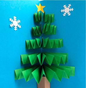 DIY Pop Up Christmas Card craft for kids