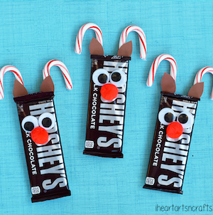 Reindeer Candy Bars