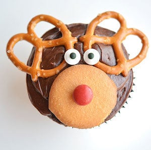 Easy Reindeer Cupcakes