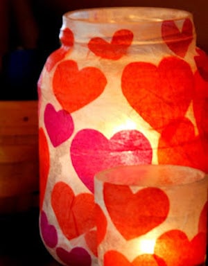 Tissue Paper Votives Dollar Tree Valentine Decoration