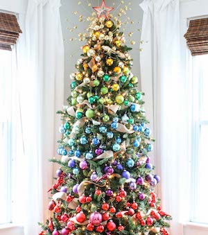 Gradient Rainbow Christmas Tree