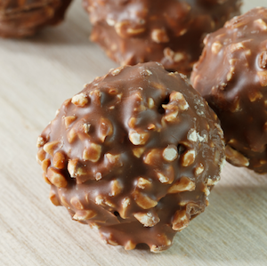 Homemade Ferrero Rocher Hazelnut Truffles