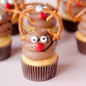  Reindeer Christmas Cupcakes