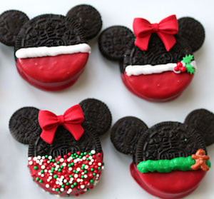 Mickey & Minnie Mouse Christmas Cookies 