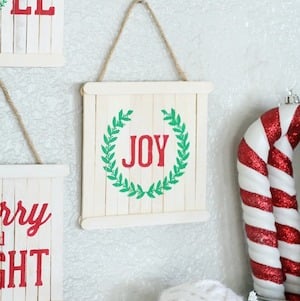 Mini Pallet Sign christmas Ornaments craft for adults