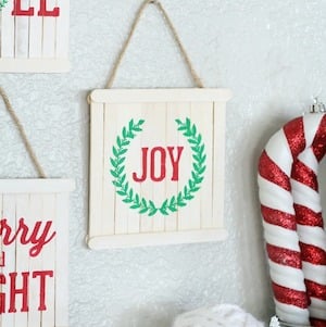 Mini Pallet Sign Ornaments