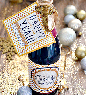 New Years Eve Wine Label Printable