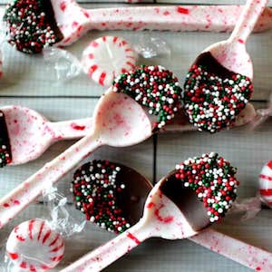 DIY Peppermint Candy Spoons 