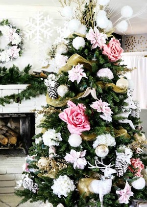 Pink and Gold Christmas Tree