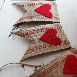 Rustic Valentine's Day Banner