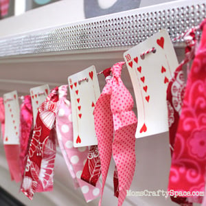  valentine Heart Card Garland craft for adults