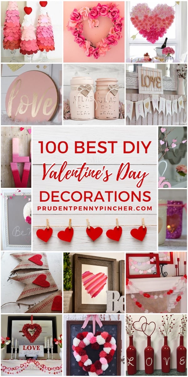 100 DIY Valentine's Day Decoration Ideas - Prudent Penny Pincher