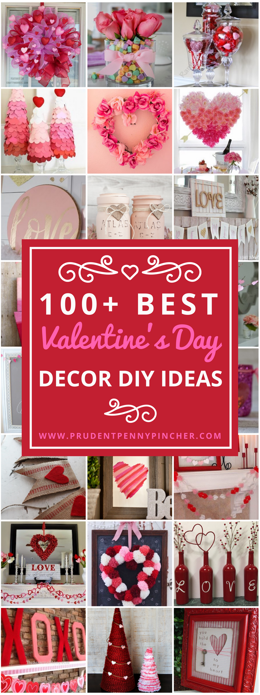 100 Best Valentine s  Day Decor DIY Ideas  Prudent Penny 