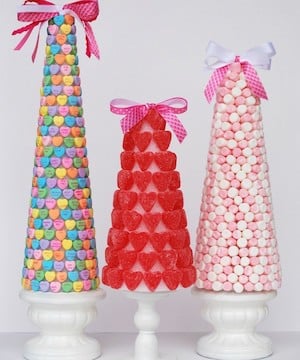 Valentine’s Candy Trees craft