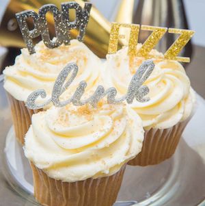 New Years eve Cupcake Toppers